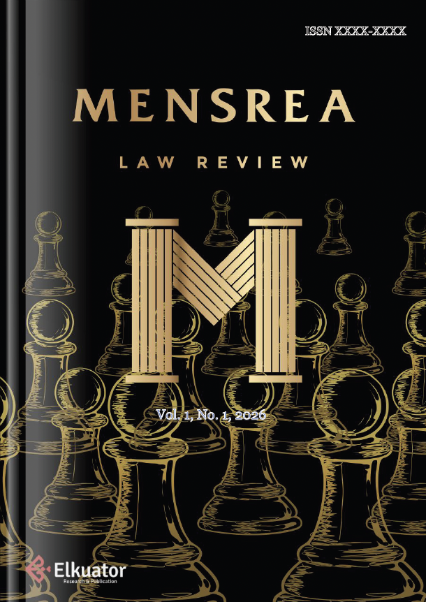Vol. 1 No. 1 (2026): Mensrea Law Review